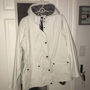 Urban Republic White Raincoat- Womens L